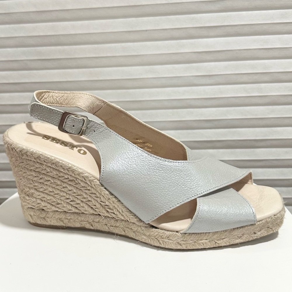 🌸SESTO MEUCCI 🌸 Necia Wedge Espadrilles Sandal Size: 11 - Picture 2 of 8